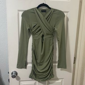 White Fox - Only Desire Long Sleeve Mini Dress